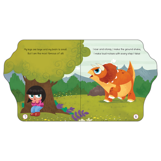 Lil Legends Dino Shaped Board Book for Kids | I am a Triceratops | Illustrated Dinosaur Story Book | Early Learning Picture Book | Age 2+ Years | Board Book | Durable