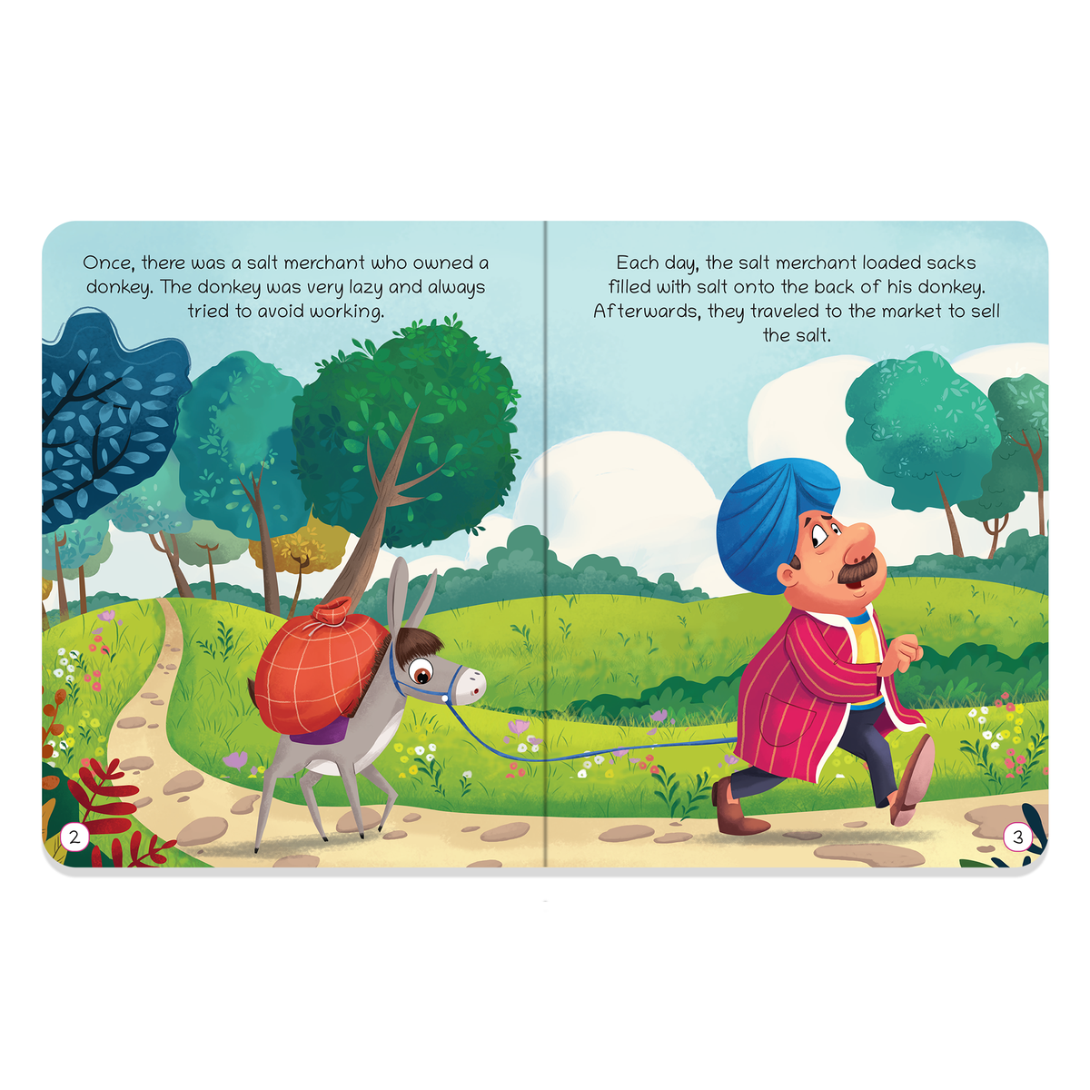 Oswaal Lil Legends Moral Story Books for Kids Age 2+ Years - The Merchant and The Donkey | Short English Bedtime Stories with Colourful Illustrations | Picture Book for Early Readers