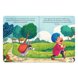 Lil Legends Moral Story Books for Kids Age 2+ Years - The Merchant and The Donkey | Short English Bedtime Stories with Colourful Illustrations | Picture Book for Early Readers