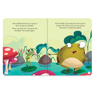 Lil Legends Moral Story Books for Kids Age 2+ Years - The Frogs and The Donkey | Short English Bedtime Stories with Colourful Illustrations | Picture Book for Early Readers