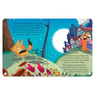 Lil Legends Moral Story Books for Kids Age 2+ Years - The Jackal and The Sage | Short English Bedtime Stories with Colourful Illustrations | Picture Book for Early Readers