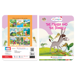 Lil Legends Moral Story Books for Kids Age 2+ Years - The Frogs and The Donkey | Short English Bedtime Stories with Colourful Illustrations | Picture Book for Early Readers