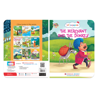 Lil Legends Moral Story Books for Kids Age 2+ Years - The Merchant and The Donkey | Short English Bedtime Stories with Colourful Illustrations | Picture Book for Early Readers