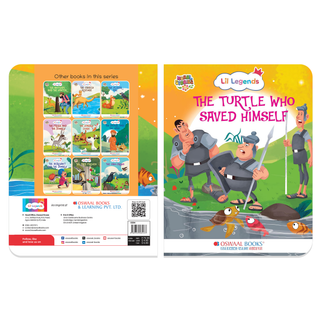 Lil Legends Moral Story Books for Kids Age 2+ Years - The Turtle Who Saved Himself | Short English Bedtime Stories with Colourful Illustrations | Picture Book for Early Readers