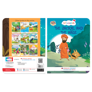 Lil Legends Moral Story Books for Kids Age 2+ Years - The Jackal and The Sage | Short English Bedtime Stories with Colourful Illustrations | Picture Book for Early Readers