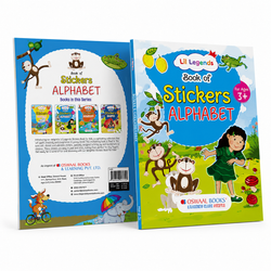 Lil Legends Book Of Stickers Alphabet for Age 3+ | Learn ABC with Fun Sticker Activities | Early Learning Educational Workbook | For Toddlers/Preschoolers/Nursery/LKG