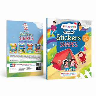 Lil Legends Book of Stickers Shapes for Age 3+ | Learn Shapes with Fun Sticker Activities | Early Learning Educational Workbook | For Toddlers/Preschoolers/Nursery/LKG