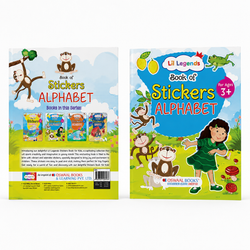 Lil Legends Book Of Stickers Alphabet for Age 3+ | Learn ABC with Fun Sticker Activities | Early Learning Educational Workbook | For Toddlers/Preschoolers/Nursery/LKG