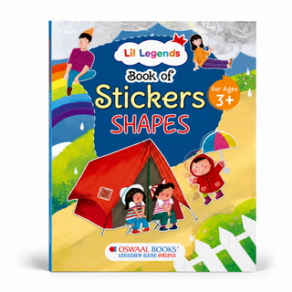 Lil Legends Book of Stickers Shapes for Age 3+ | Learn Shapes with Fun Sticker Activities | Early Learning Educational Workbook | For Toddlers/Preschoolers/Nursery/LKG