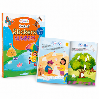 Lil Legends Books of Stickers Numbers and Alphabets | Set of 2 for Kids Age 3+ | Learn ABC and Counting With Fun Activities | Educational Workbook For Toddlers | For Nursery/LKG/UKG