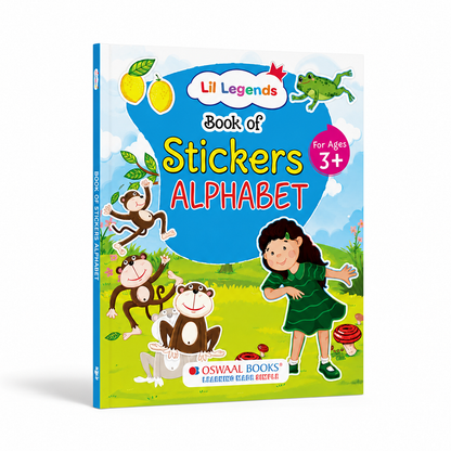 Oswaal Lil Legends Books of Stickers Numbers and Alphabets | Set of 2 for Kids Age 3+ | Learn ABC and Counting With Fun Activities | Educational Workbook For Toddlers | For Nursery/LKG/UKG