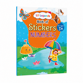 Lil Legends Books of Stickers Numbers and Alphabets | Set of 2 for Kids Age 3+ | Learn ABC and Counting With Fun Activities | Educational Workbook For Toddlers | For Nursery/LKG/UKG
