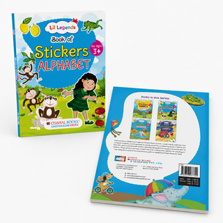 Lil Legends Book Of Stickers Alphabet for Age 3+ | Learn ABC with Fun Sticker Activities | Early Learning Educational Workbook | For Toddlers/Preschoolers/Nursery/LKG