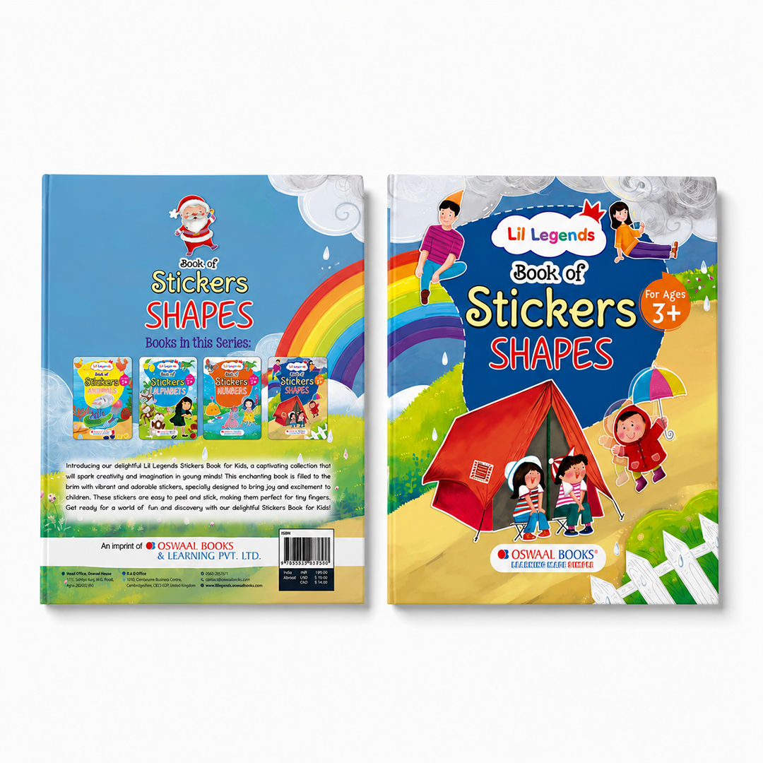 Lil Legends Book of Stickers Shapes for Age 3+ | Learn Shapes with Fun Sticker Activities | Early Learning Educational Workbook | For Toddlers/Preschoolers/Nursery/LKG