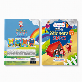 Lil Legends Book of Stickers Shapes for Age 3+ | Learn Shapes with Fun Sticker Activities | Early Learning Educational Workbook | For Toddlers/Preschoolers/Nursery/LKG