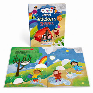 Lil Legends Book of Stickers Shapes for Age 3+ | Learn Shapes with Fun Sticker Activities | Early Learning Educational Workbook | For Toddlers/Preschoolers/Nursery/LKG