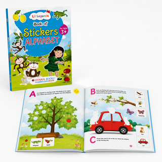 Lil Legends Book Of Stickers Alphabet for Age 3+ | Learn ABC with Fun Sticker Activities | Early Learning Educational Workbook | For Toddlers/Preschoolers/Nursery/LKG
