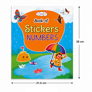 Lil Legends Book Of Stickers Numbers for Age 3+ | Learn 123 and Counting with Fun Sticker Activities | Early Learning Educational Workbook | For Toddlers/Preschoolers/Nursery/LKG