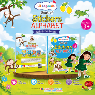 Lil Legends Book Of Stickers Alphabet for Age 3+ | Learn ABC with Fun Sticker Activities | Early Learning Educational Workbook | For Toddlers/Preschoolers/Nursery/LKG
