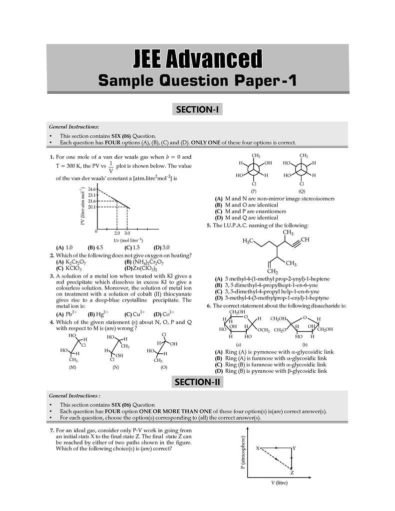 JEE Advanced 47 Years' Chapter-wise and Topic-wise Solved Papers, Chemistry (For Exam 2025) Oswaal Books and Learning Private Limited