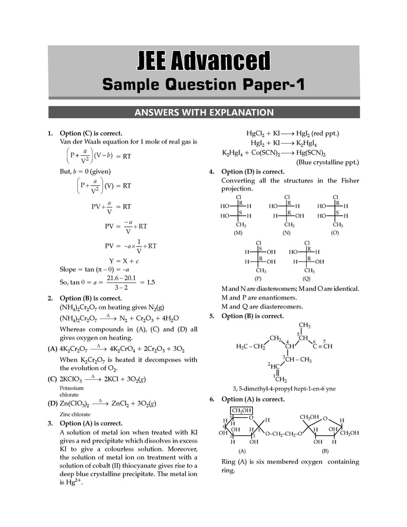 JEE Advanced 47 Years' Chapter-wise and Topic-wise Solved Papers, Chemistry (For Exam 2025) Oswaal Books and Learning Private Limited