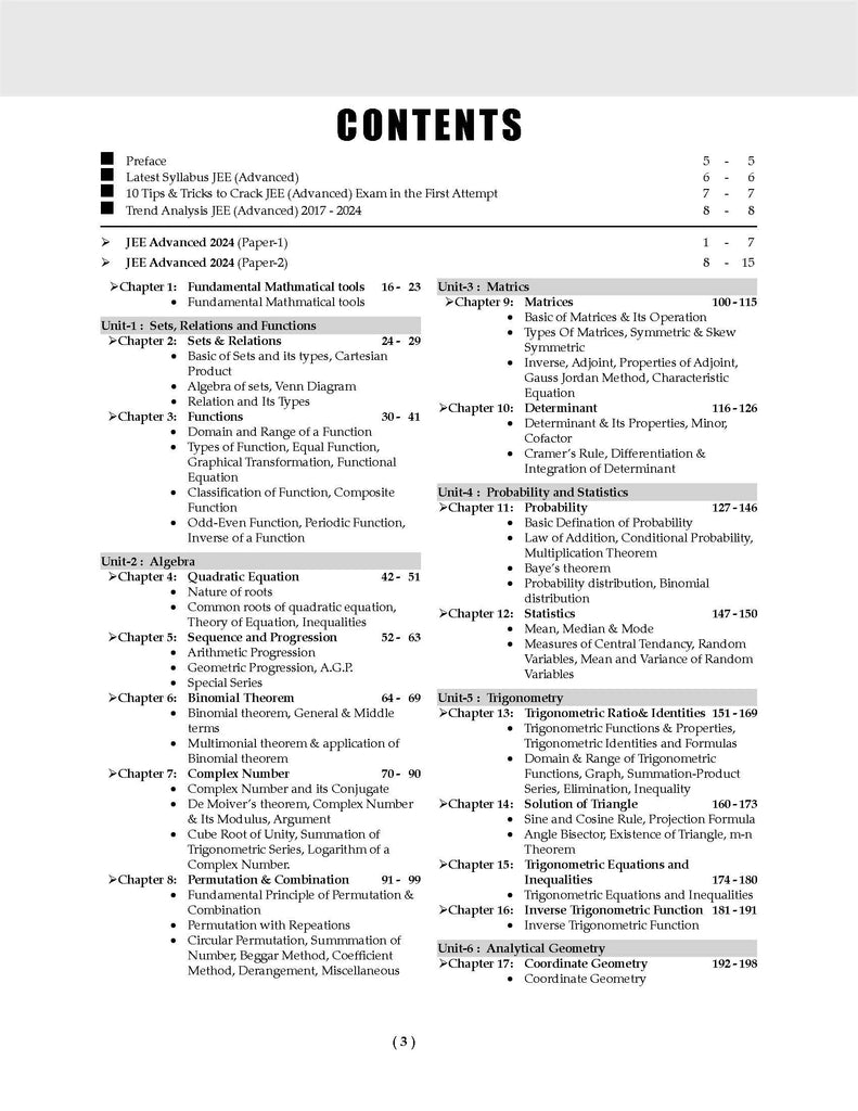 JEE Advanced 47 Years' Chapter-wise and Topic-wise Solved Papers, Mathematics (For Exam 2024) Oswaal Books and Learning Private Limited