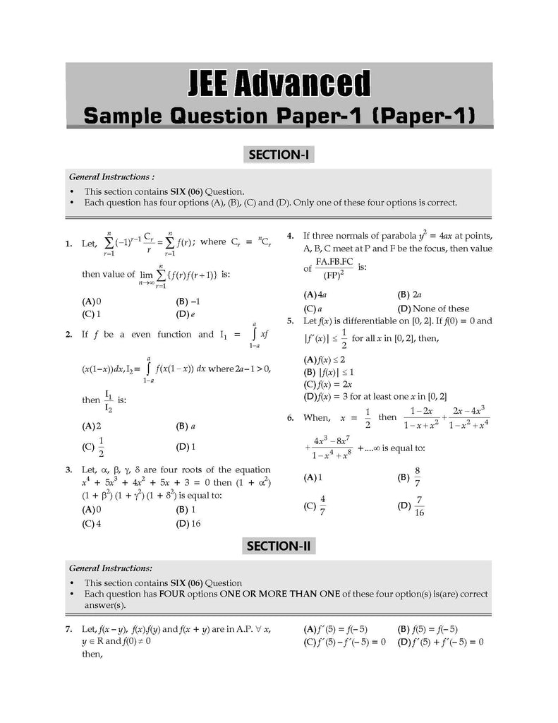 JEE Advanced 47 Years' Chapter-wise and Topic-wise Solved Papers, Mathematics (For Exam 2024) Oswaal Books and Learning Private Limited