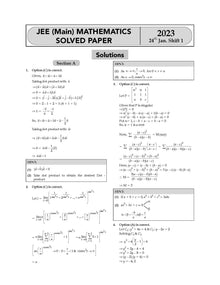 JEE Main Mathematics Chapterwise & Topicwise Solved Papers | For 2024 Exams