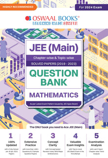 JEE Main (2019-2023) Question Bank Chapterwise + Topicwise | Mathematics (For 2024 Exam) - Oswaal Books and Learning Pvt Ltd