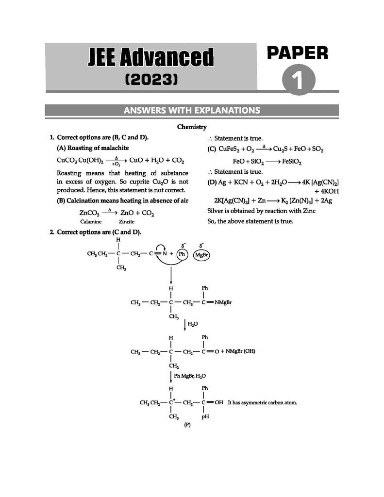JEE Advance Previous Year Question Papers | 22 Years Solved Papers (2002-2023) | Chemistry | For 2024 Exam