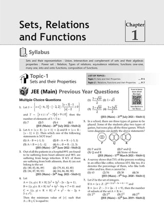 JEE (Main) Question Bank Mathematics | Chapter-wise & Topic-wise Solved Papers | 2019-2024 | For 2025 Exam Oswaal Books and Learning Private Limited
