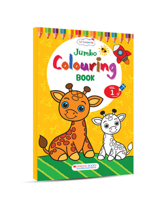 Jumbo Colouring Book Vol. 1 – Large Format Creative Activity Workbook for Kids | by Lil Legends