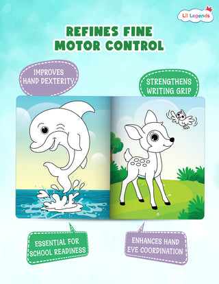 Motor Skill Refinement Colouring Book (Vol 3) | Oswaal