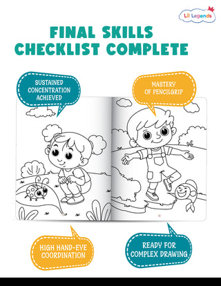 Motor Skill Mastery Colouring Book (Vol 4) | School Readiness