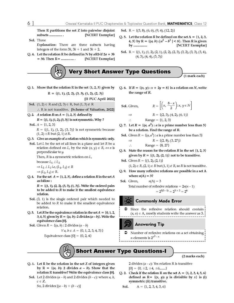 Karnataka 2nd PUC Question Bank  Class 12 Mathematics, Chapterwise & Topicwise Previous Solved Papers (2017-2023) for Board Exams 2024