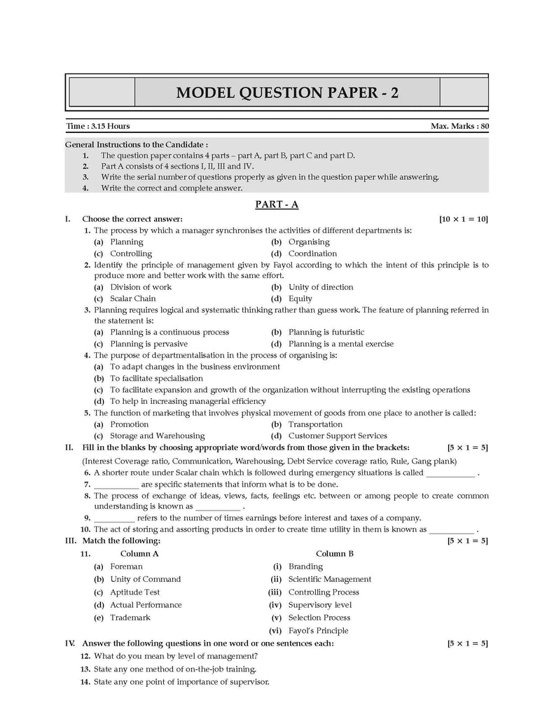 Karnataka 2nd PUC Question Bank  Class 12 Business Studies, Chapterwise & Topicwise Previous Solved Papers (2017-2023) for Board Exams 2024 Oswaal Books and Learning Private Limited