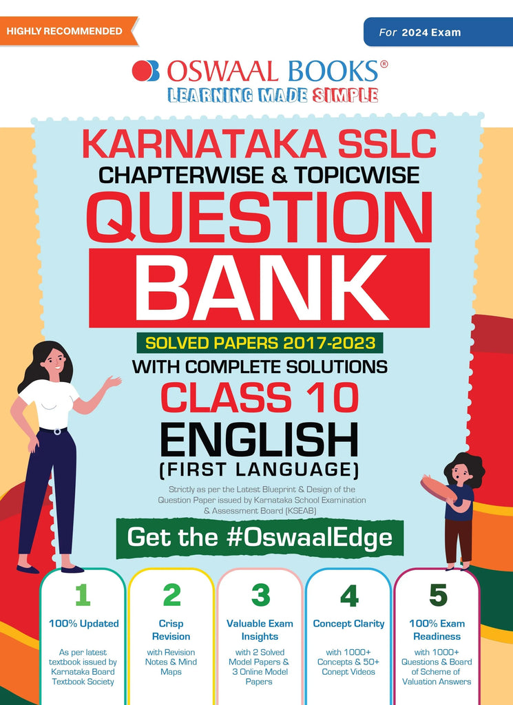 Karnataka SSLC Question Bank Class 10 English Ist Language Book Chapterwise & Topicwise (For 2024 Exam)