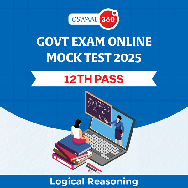 Govt Exam Logical Reasoning Online Mock Test | 12th Pass | For 2025 Exam