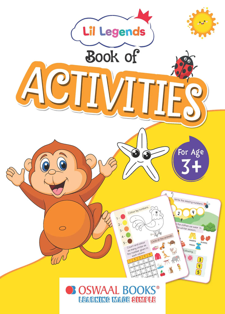 Lil Legends Book of Activities For kids, Age 3+