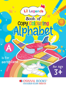 Lil Legends Book of Copy Colouring for kids,To Learn About English Alphabet, Age 3 +