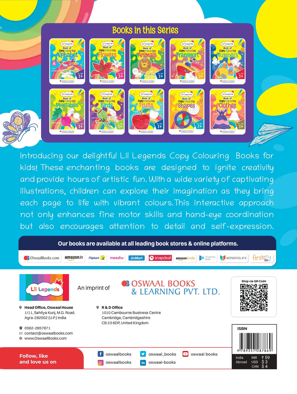 Lil Legends Book of Copy Colouring, To Learn About English Alphabet ...