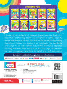 Lil Legends Book of Copy Colouring for kids,To Learn About English Alphabet, Age 3 +