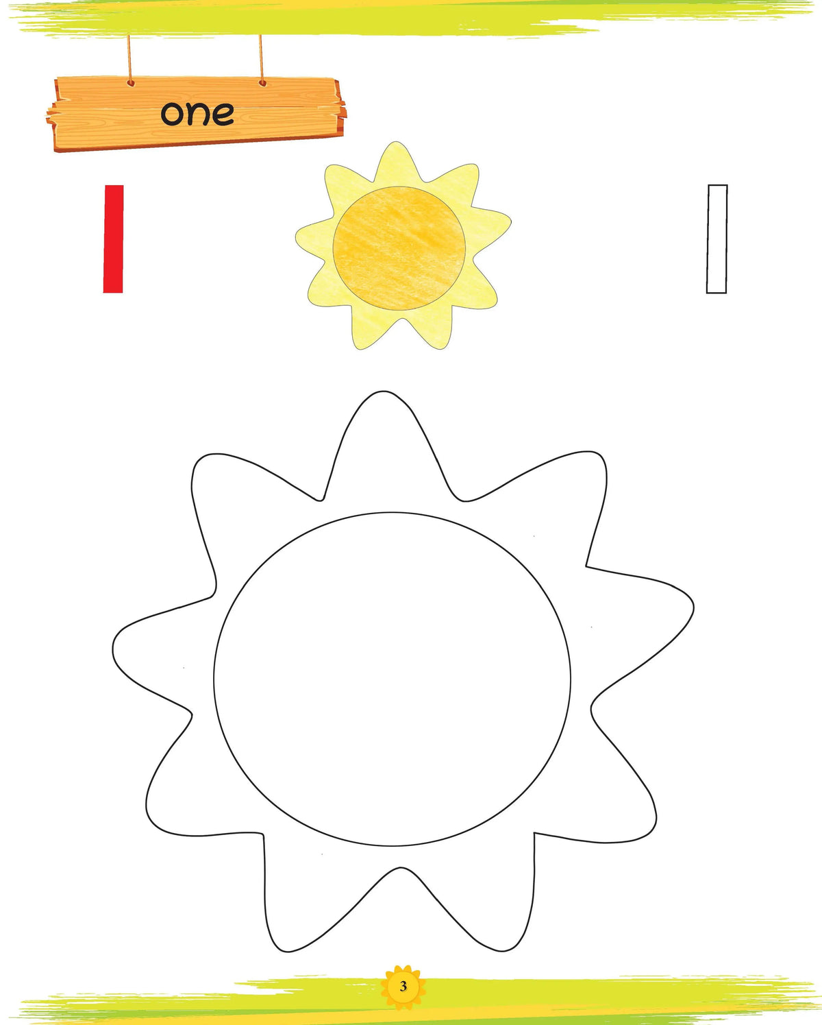 Lil Legends Book of Copy Colouring for kids,To Learn About Numbers 1-10, Age 3 +