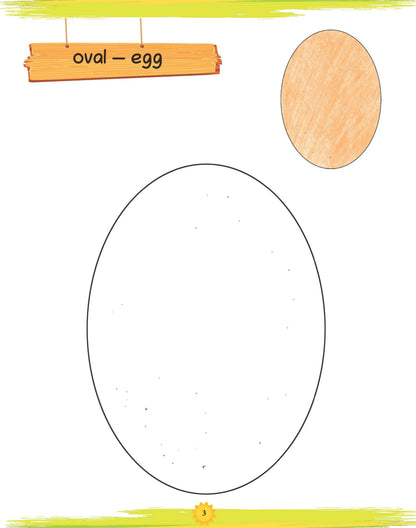 Lil Legends Book of Copy Colouring for kids,To Learn About Shapes, Age 3 +