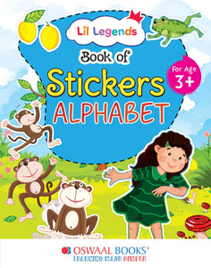 Lil Legends Book of Stickers For Kids, Age 3+, To learn about English Alphabet