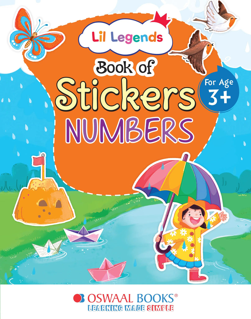 Lil Legends Book of Stickers For Kids, Age 3+, To learn about Numbers