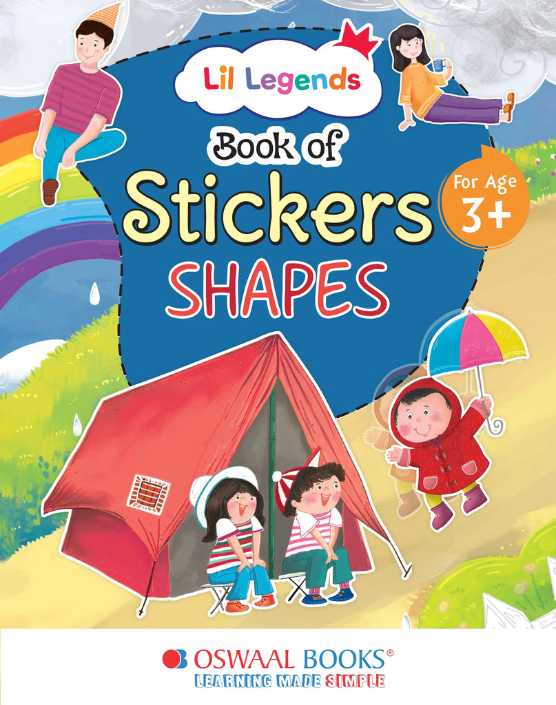 Lil Legends Book of Stickers For Kids, Age 3+, To learn about Shapes