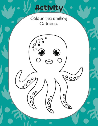 Lil Legends Know me Series, Fascinating Sea Animal Books- I am a CRAB,  I am an OCTOPUS,  I am a TURTLE and  I am a WHALE (Set of 4 Books) Exciting Illustrated Books for kids, Age 2+ - Oswaal Books