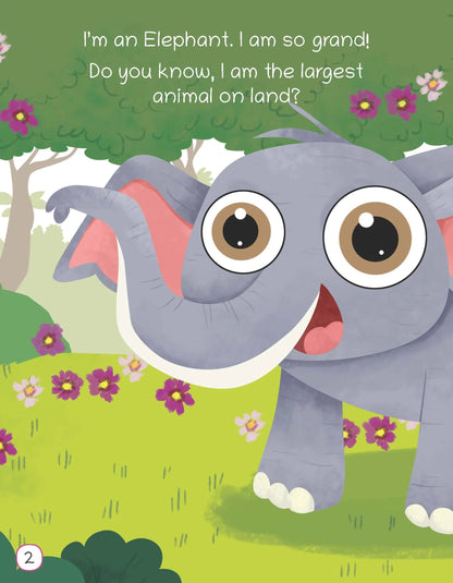 Lil Legends Know me Series, Fascinating Sea, Pet, Wild and Farm Animal Books (CRAB, OCTOPUS, TURTLE, WHALE, CAT, COW, DOG, RABBIT, ELEPHANT, LION, MONKEY, WOLF, DUCK, HEN, HORSE and SHEEP) (Set of 16 Books) Exciting Illustrated Books for kids, Age 2+ - Oswaal Books