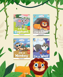 Lil Legends Gift Set: Know Me Series Boxset of 8 Fascinating Wild & Sea Animal Books for Kids | Featuring Wolf, Monkey, Lion, Elephant, Whale, Turtle, Octopus, Crab | Perfect for Young Animal Lovers Oswaal Books and Learning Private Limited